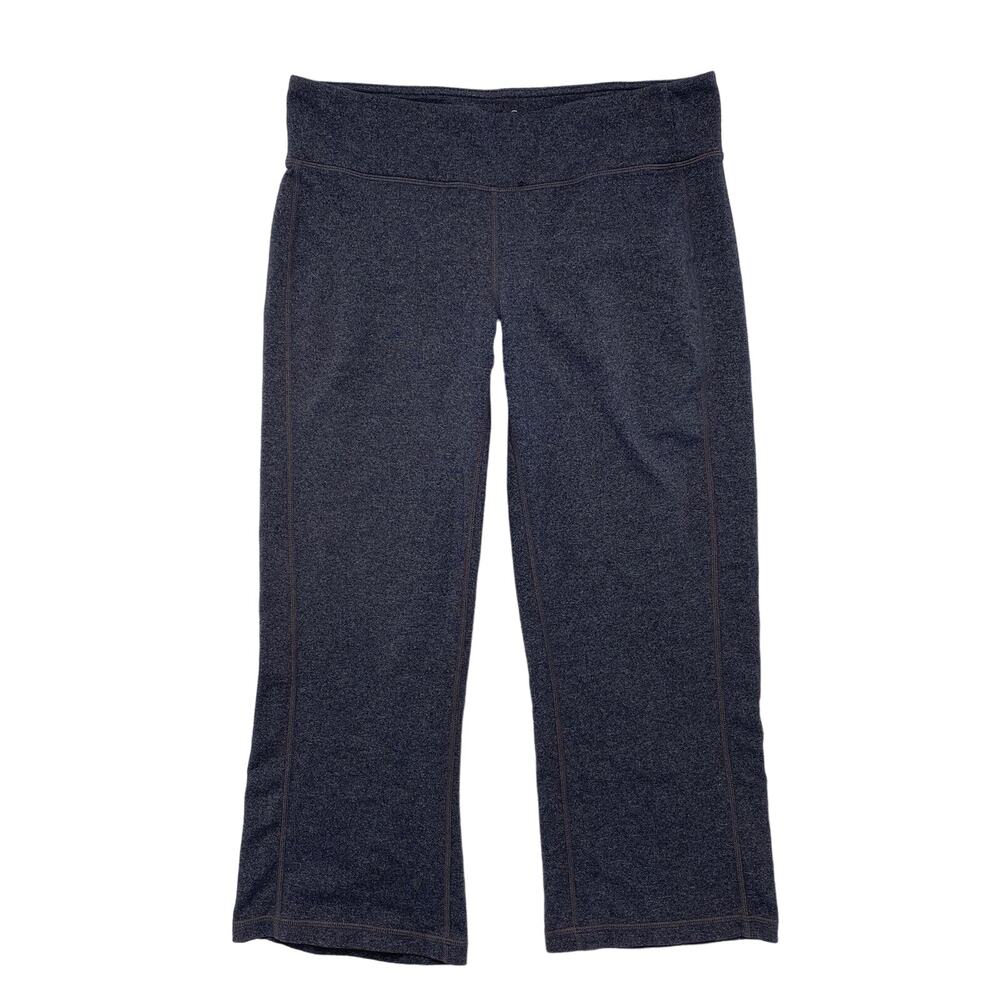 ATHLETA Kickbooty Gray Crop Straight Leg Workout Pants Size Small #819277